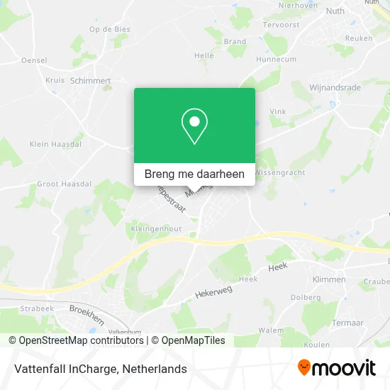 Vattenfall InCharge kaart