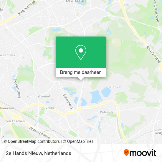 2e Hands Nieuw kaart