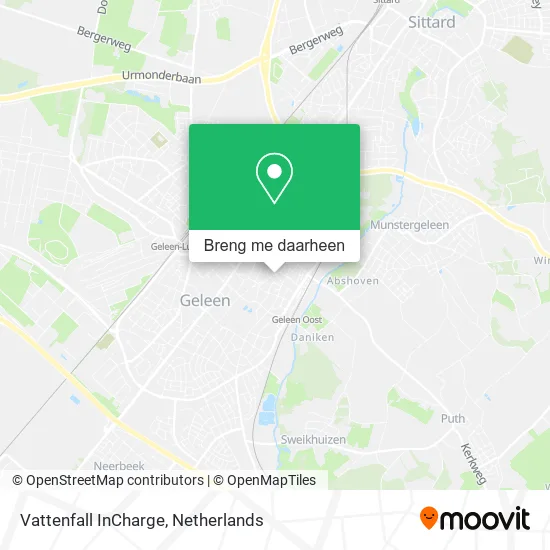 Vattenfall InCharge kaart