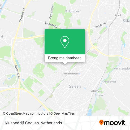 Klusbedrijf Gooijen kaart