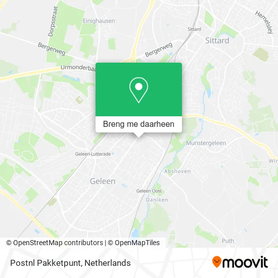 Postnl Pakketpunt kaart