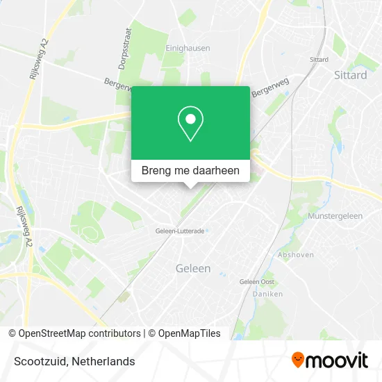 Scootzuid kaart