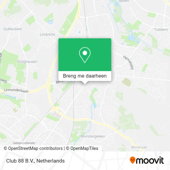 Club 88 B.V. kaart