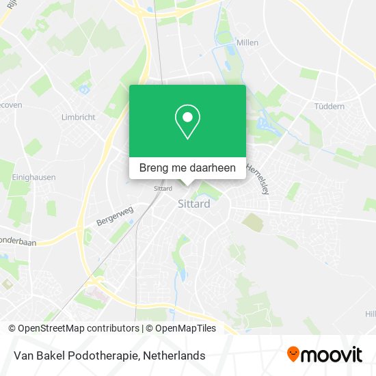 Van Bakel Podotherapie kaart