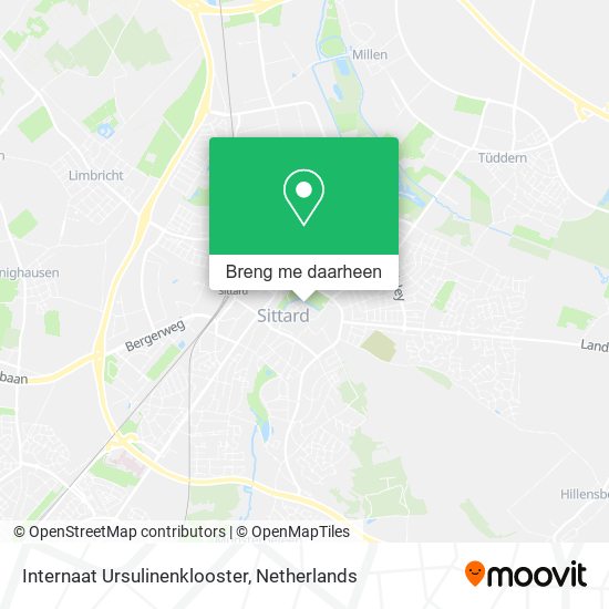 Internaat Ursulinenklooster kaart
