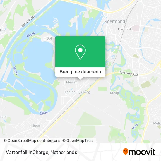 Vattenfall InCharge kaart