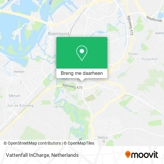 Vattenfall InCharge kaart