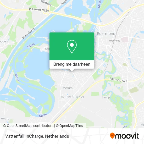 Vattenfall InCharge kaart