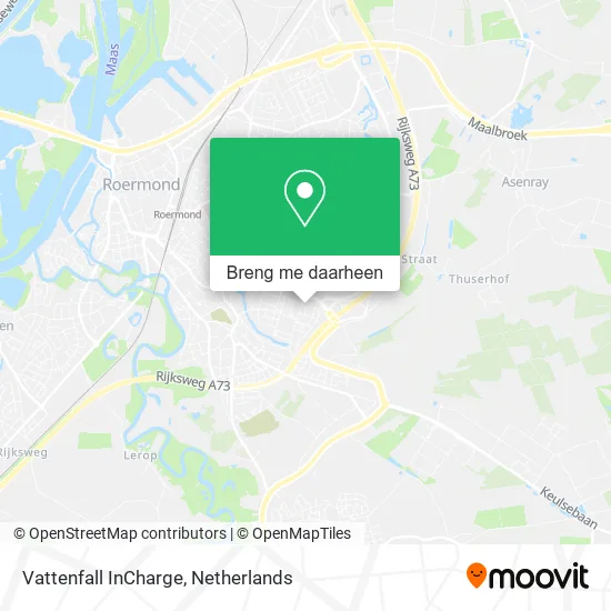Vattenfall InCharge kaart