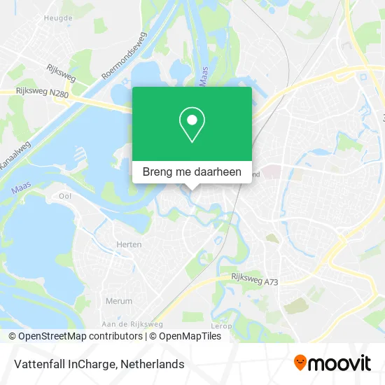 Vattenfall InCharge kaart