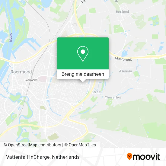 Vattenfall InCharge kaart