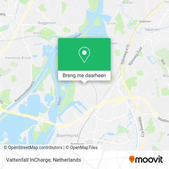 Vattenfall InCharge kaart