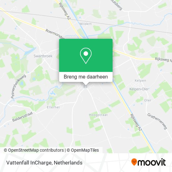 Vattenfall InCharge kaart