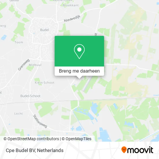 Cpe Budel BV kaart