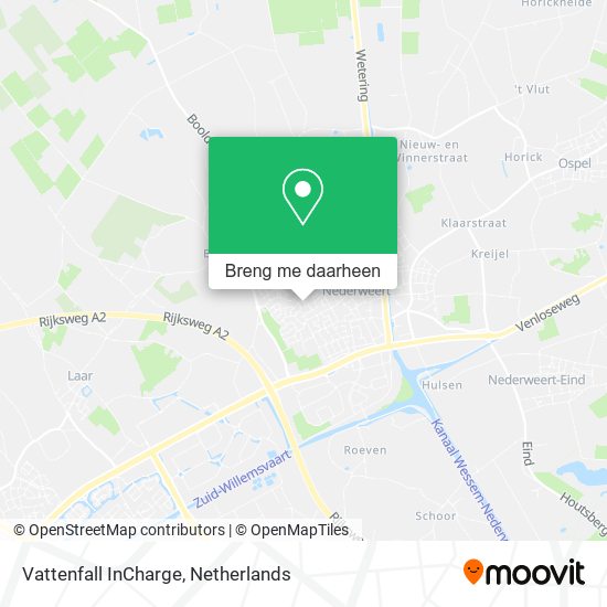 Vattenfall InCharge kaart
