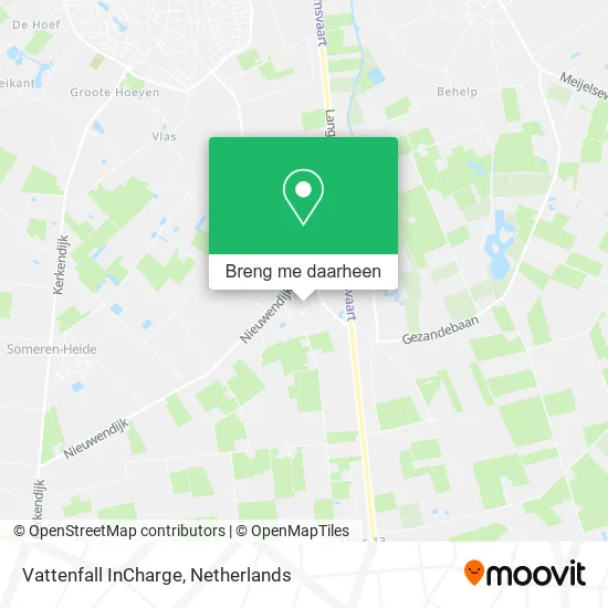 Vattenfall InCharge kaart