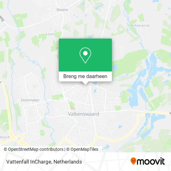 Vattenfall InCharge kaart