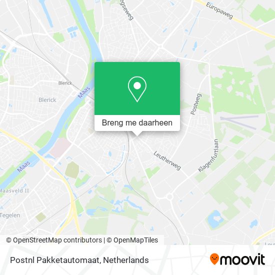 Postnl Pakketautomaat kaart