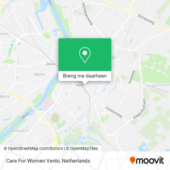 Care For Women Venlo kaart