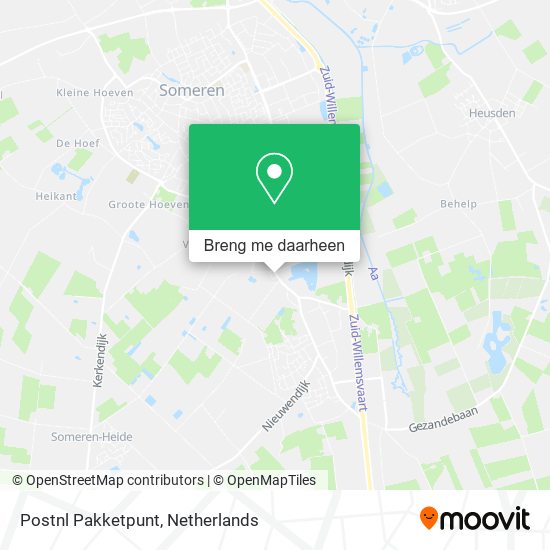 Postnl Pakketpunt kaart