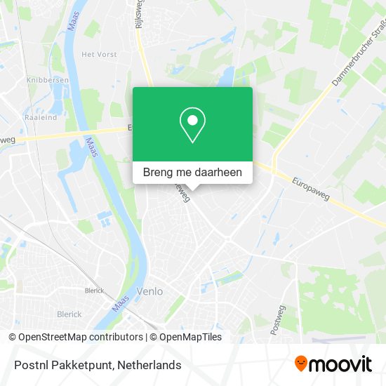 Postnl Pakketpunt kaart