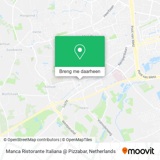 Manca Ristorante Italiana @ Pizzabar kaart