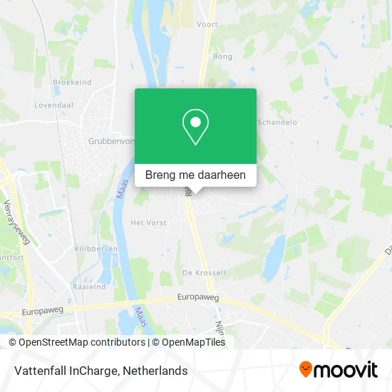 Vattenfall InCharge kaart