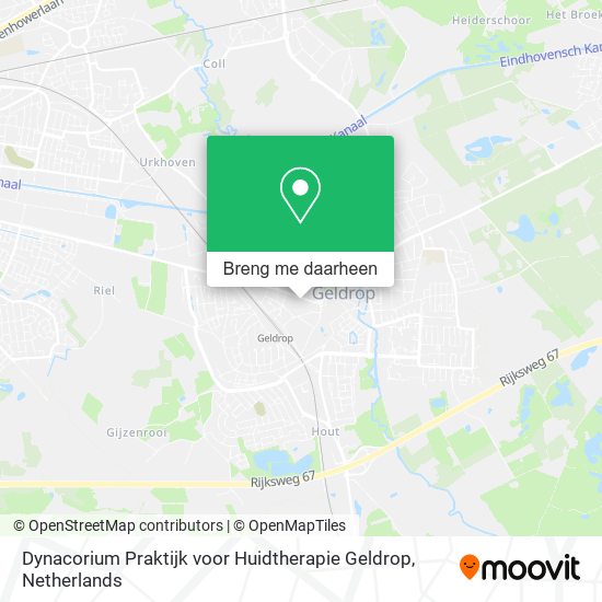 Dynacorium Praktijk voor Huidtherapie Geldrop kaart