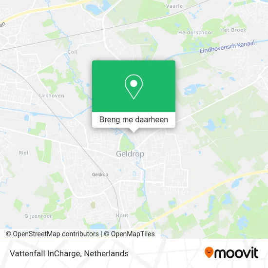 Vattenfall InCharge kaart