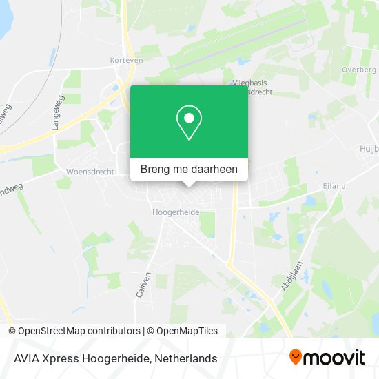 AVIA Xpress Hoogerheide kaart