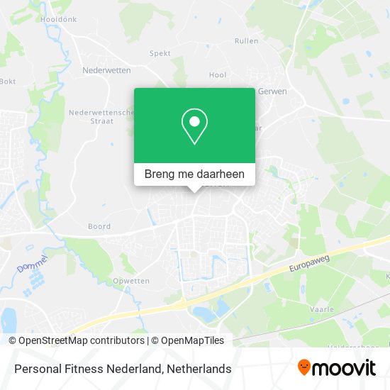 Personal Fitness Nederland kaart