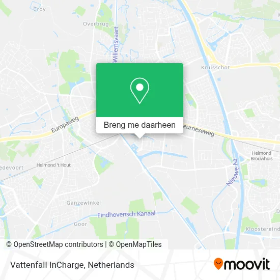 Vattenfall InCharge kaart