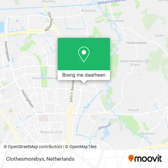 Clothesmorebys kaart