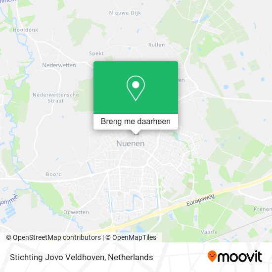 Stichting Jovo Veldhoven kaart