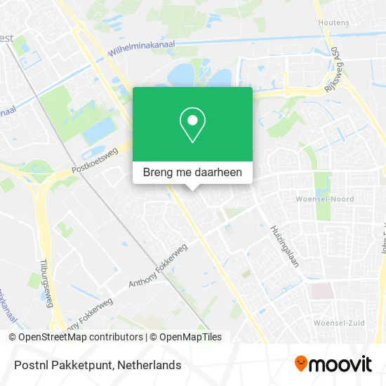 Postnl Pakketpunt kaart