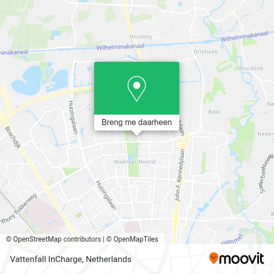 Vattenfall InCharge kaart