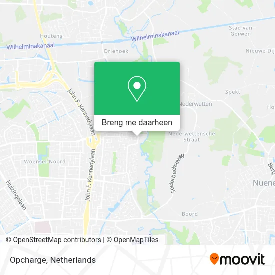 Opcharge kaart