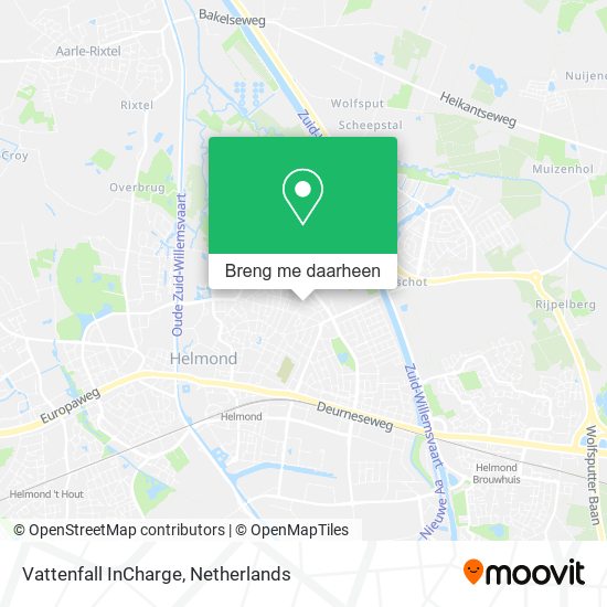 Vattenfall InCharge kaart