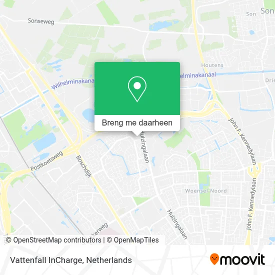 Vattenfall InCharge kaart