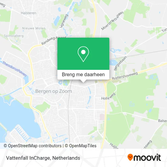 Vattenfall InCharge kaart