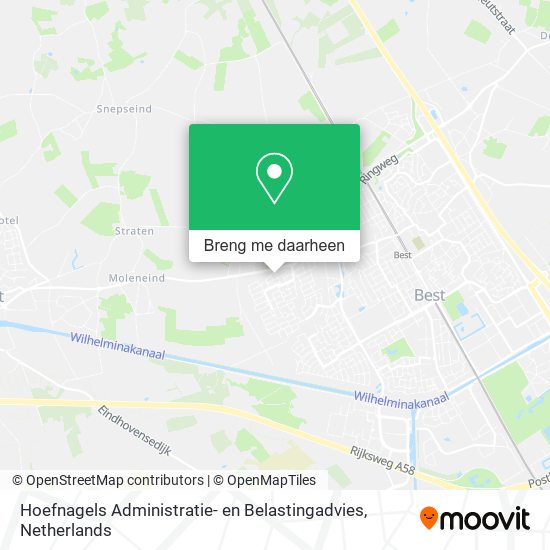 Hoefnagels Administratie- en Belastingadvies kaart