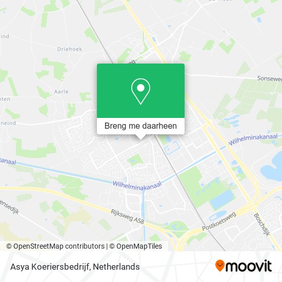 Asya Koeriersbedrijf kaart