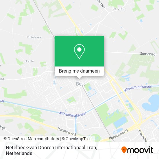 Netelbeek-van Dooren Internationaal Tran kaart
