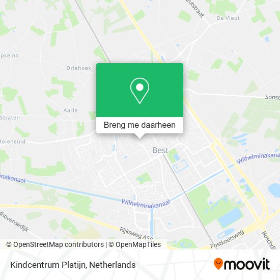 Kindcentrum Platijn kaart