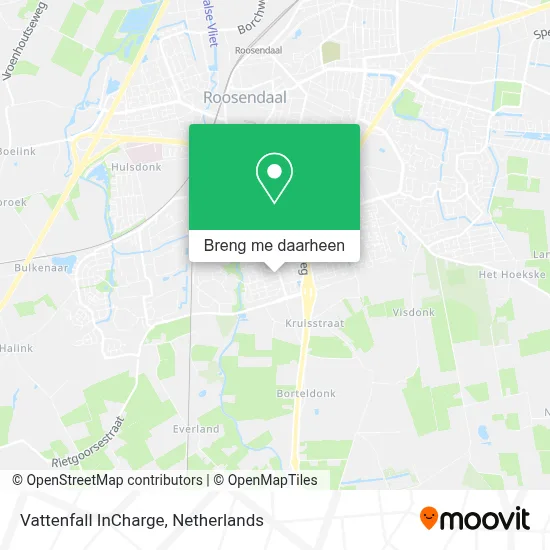 Vattenfall InCharge kaart