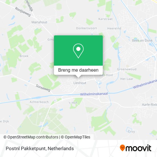 Postnl Pakketpunt kaart