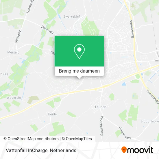 Vattenfall InCharge kaart
