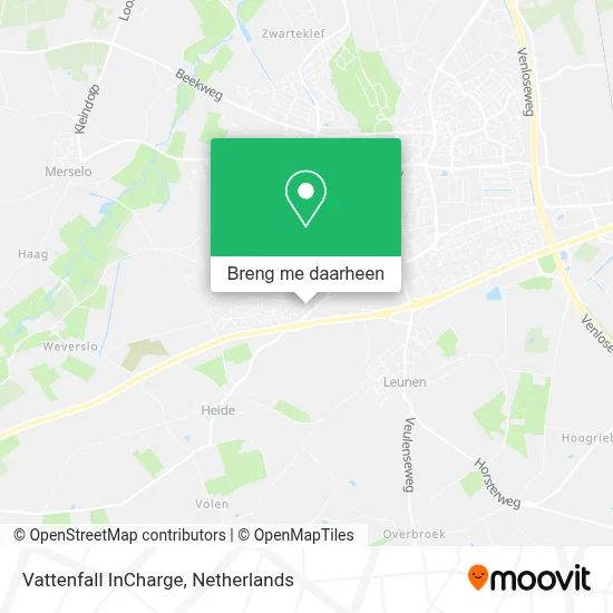 Vattenfall InCharge kaart
