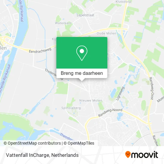 Vattenfall InCharge kaart