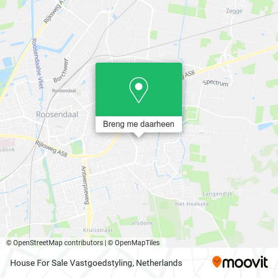 House For Sale Vastgoedstyling kaart